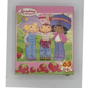 Strawberry Shortcake 63 Piece Jigsaw Puzzle Friends Angel Cake Orange Blossom 5+